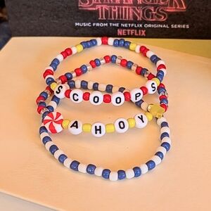 Scoops Ahoy Bracelet Set, Stranger Things Inspired Bracelets